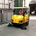 BT-BAW2000 ride-on sweeper operating inside an industrial warehouse